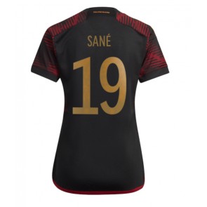 Tyskland Leroy Sane #19 kläder Kvinnor VM 2022 Bortatröja Kortärmad